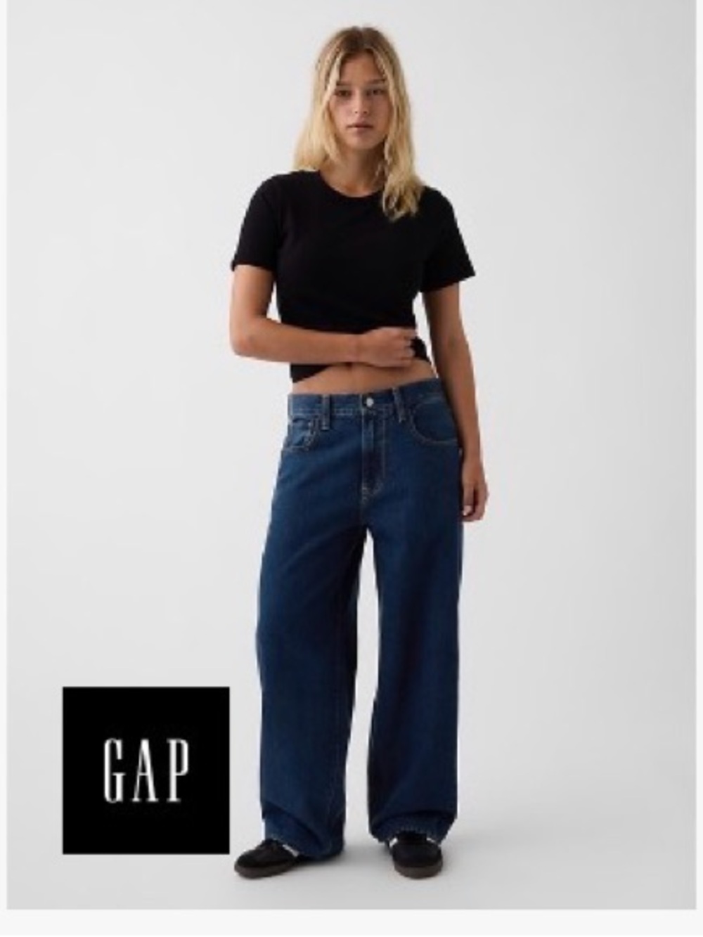 Hailey Bieber extra baggy jeans GAP